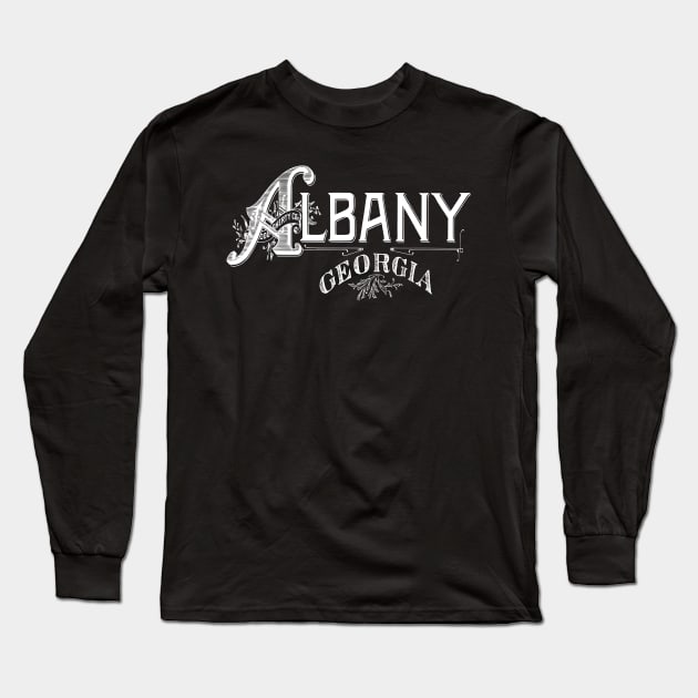 Vintage Albany, GA Long Sleeve T-Shirt by DonDota